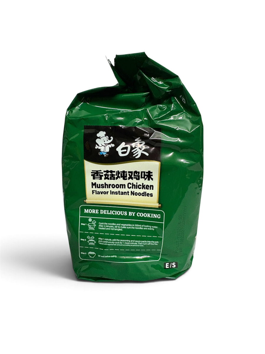 Baixiang Tasty Treat Mushroom Chicken Flavor Instant Noodles (5 Pack)